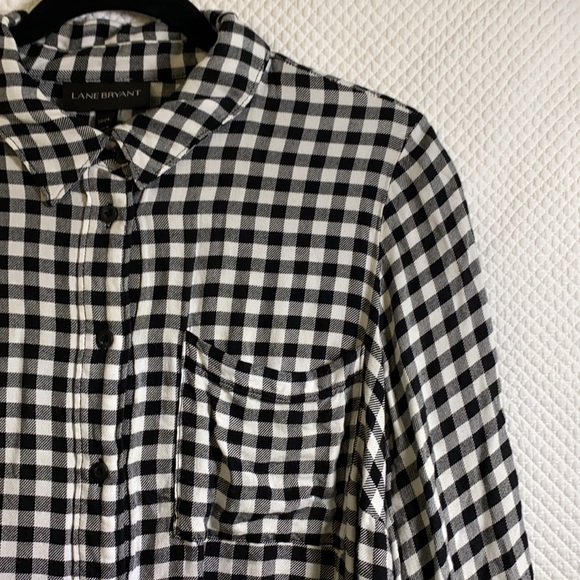 Lane Bryant Checked Flannel - Picture 2 of 5